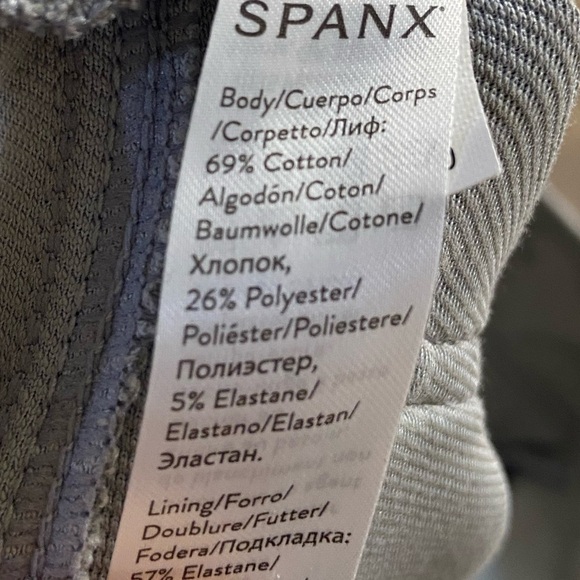 Spanx jeggings jean-ish leggings camo washed stone color ankle length Medium - Picture 9 of 9